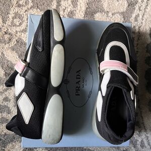 Prada cloudburst pink black size 37.5